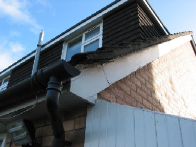 Roofing facia before